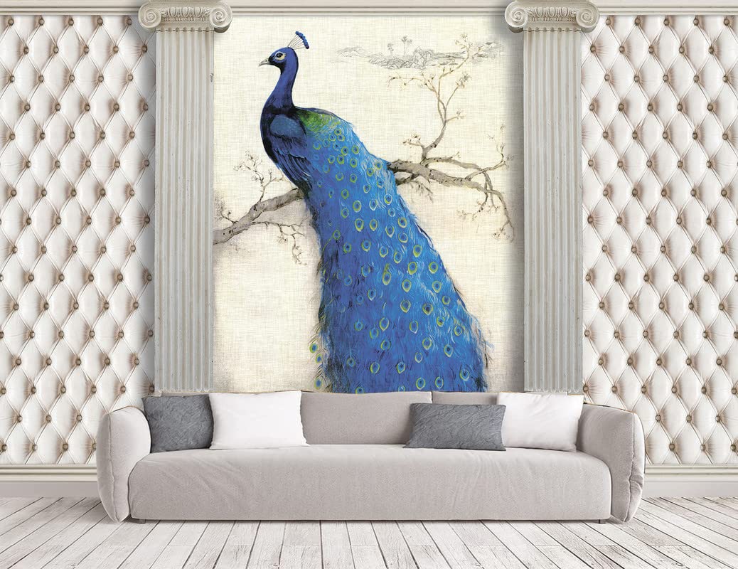 UK INTERIOR DESIGN 3D Wall Sticker Peacock Wallpaper for Home Decor Office Living Room Bedroom Hall Kids Room Play Room HD Quality 3x4 ft. (B0BSFRZMKR) Amazon Price History, Amazon Price Tracker