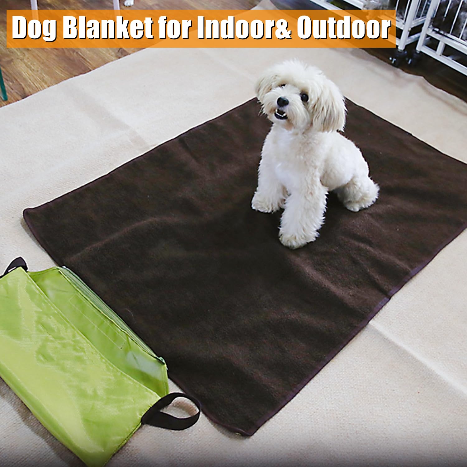 Tappetino Impermeabile Per Cani 100x70cm - Pieghevole - Tessuto Oxford - Per Interni Ed Esterni - Foto 7