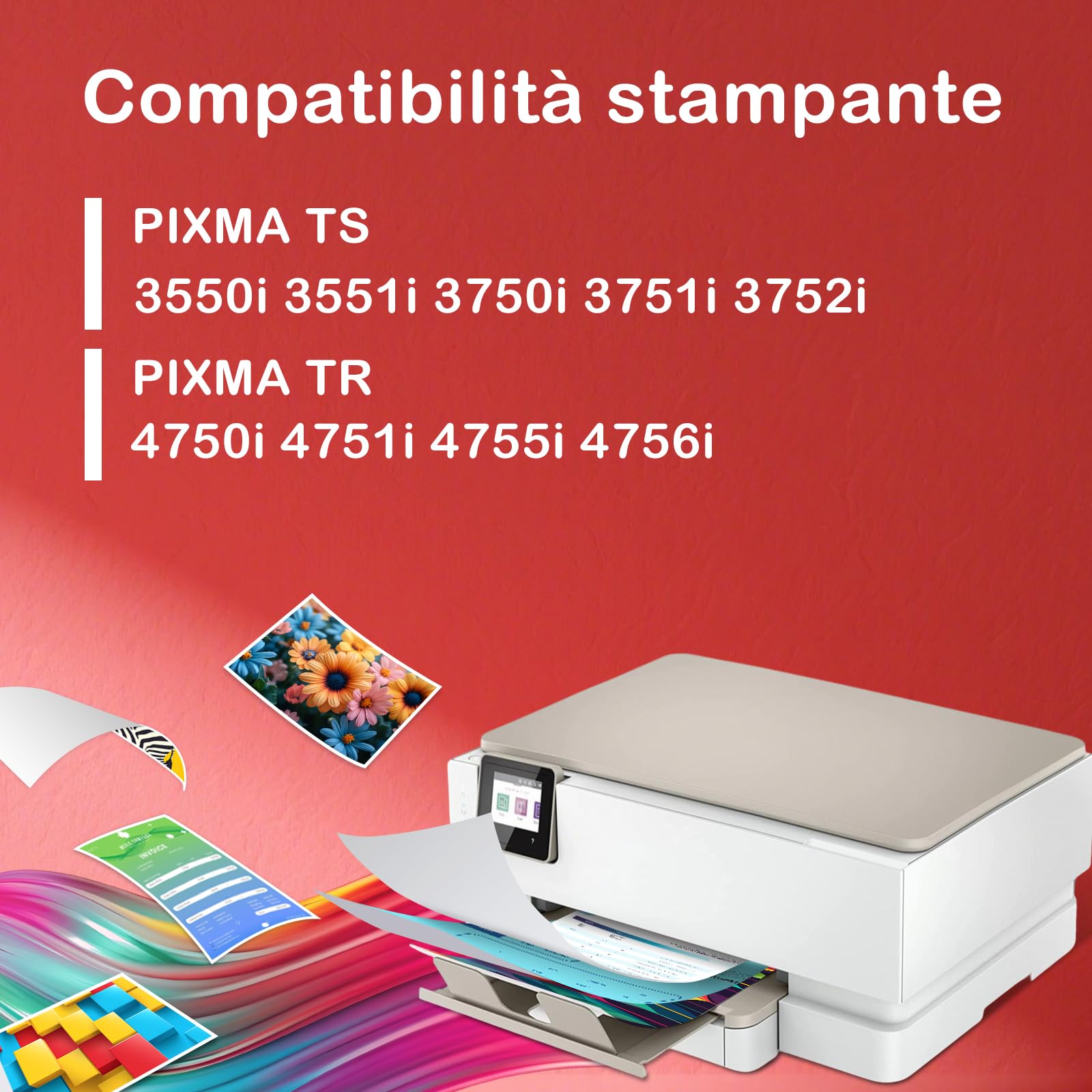 PG575XL Nero Cartucce d'inchiostro PG-575XL cartucce 575 nero per canon 575 xl per TS3550i TS3551i TS3750i TS3751i TS3752i TR4750i TR4751i TR4755i TR4756i (1 Nero)