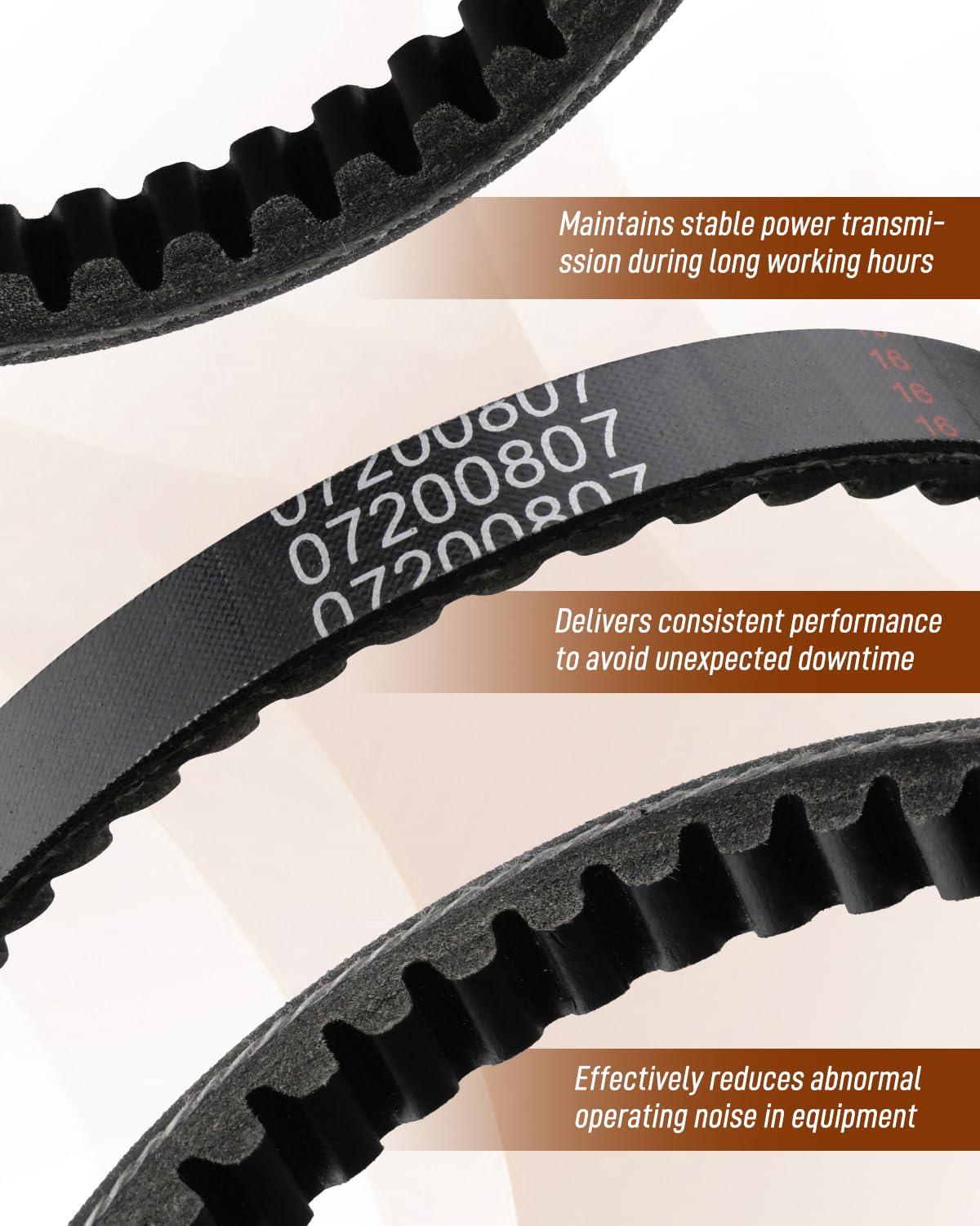 Correa de transmisión de 0.75 x 0.63 pulgadas para Ariens Apex 60/60 CE Zenith 60/60 CE para Gravely ZTHD60 Pro-Turn Z 60 Pro-Turn ZX 60, reemplaza 07200807