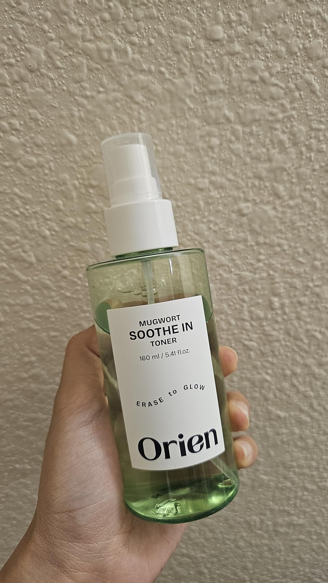Orien Mugwort Zero Film Toner 5.41 fl.oz. 160ml ㅣpH5.5 Calming, Soothing, Hydrating Spray Toner