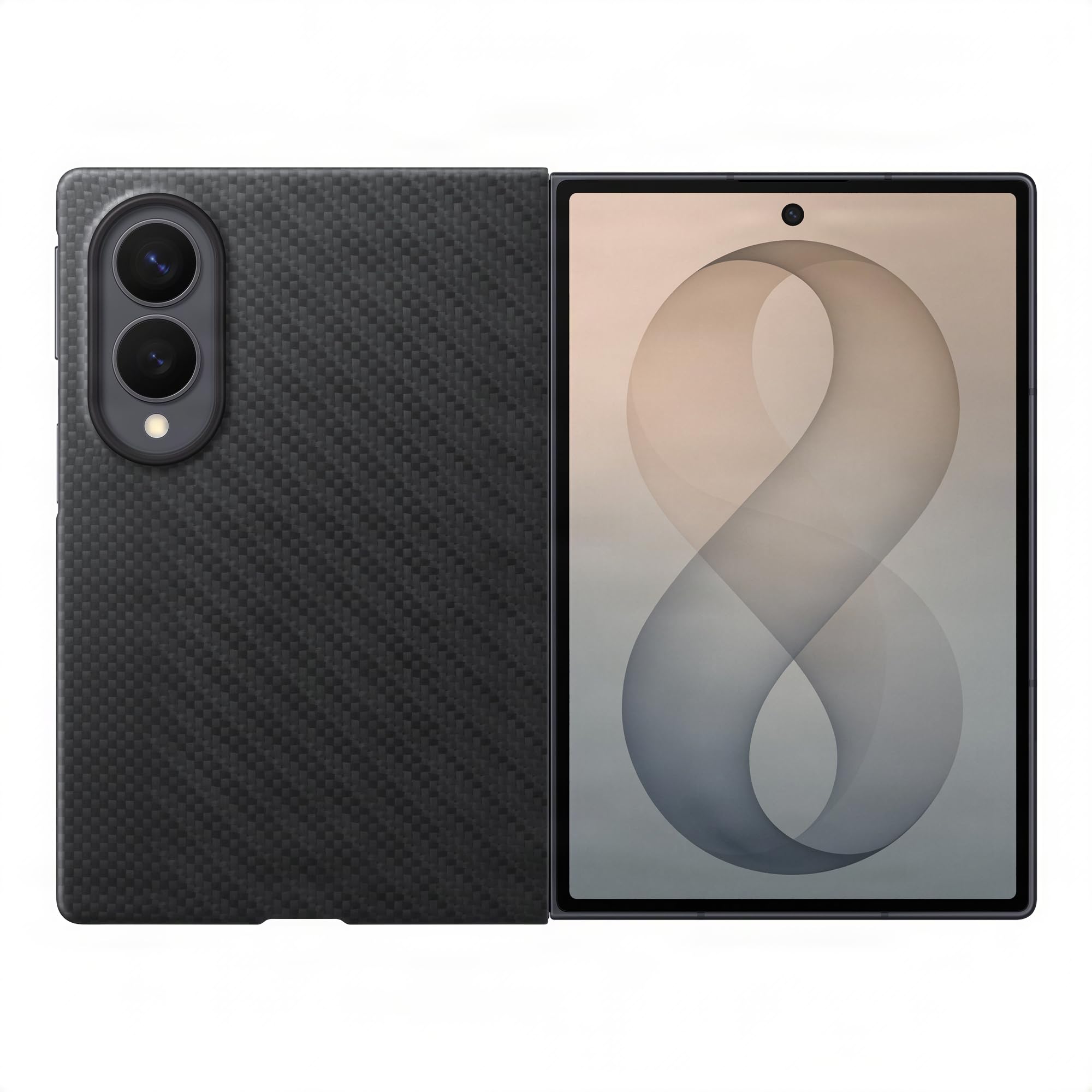 Samsung Carbon Magnet Case & A-R Film (2Pk) For Galaxy Z Fold8 Black Ef-Kf971sbegww