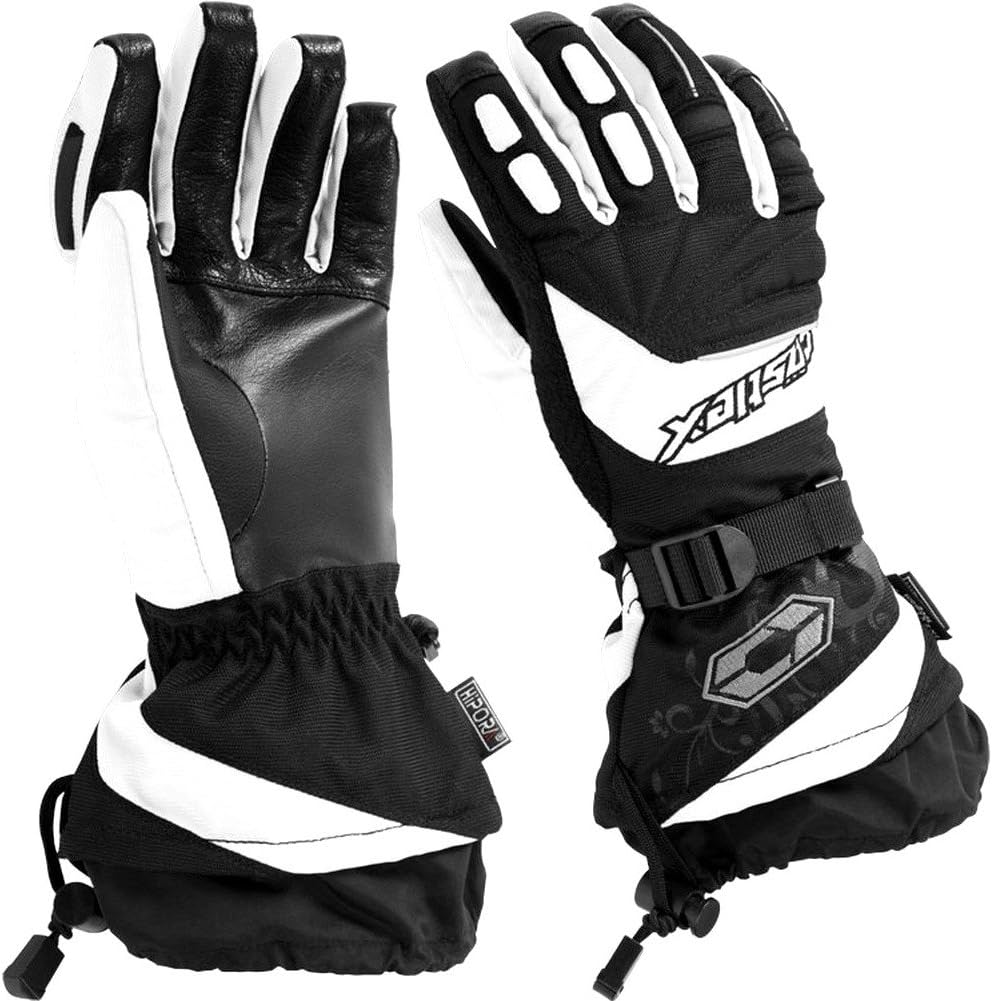 Castle Rizer G7 Women's Snowmobile Gloves-White-Small