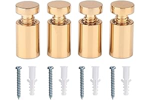 TOPNIKE Brass Standoffs, Gold, 1/2"x 3/4"