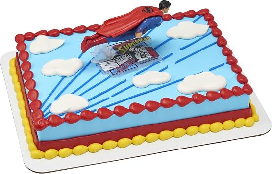 SupermanTM Man of Steel Cake Topper | Birthday Party Decoration Set
