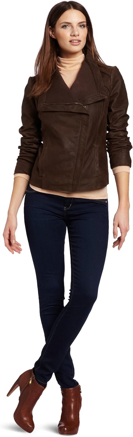 nicole miller leather jacket