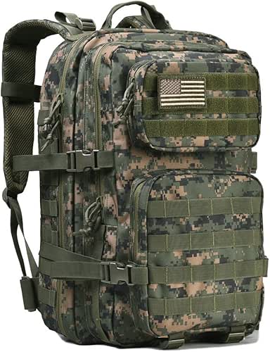 REEBOW GEAR Military Tactical Backpack Large Army 3 Day Assault