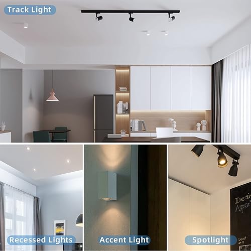 Miniatura 7 de Valytime Bombillas LED GU10 de 7 W (equivalente a 50 W a 60 W-75 W) Bombilla halógena de repuesto con forma GU10 38  120 V 650 Lm no regulable para