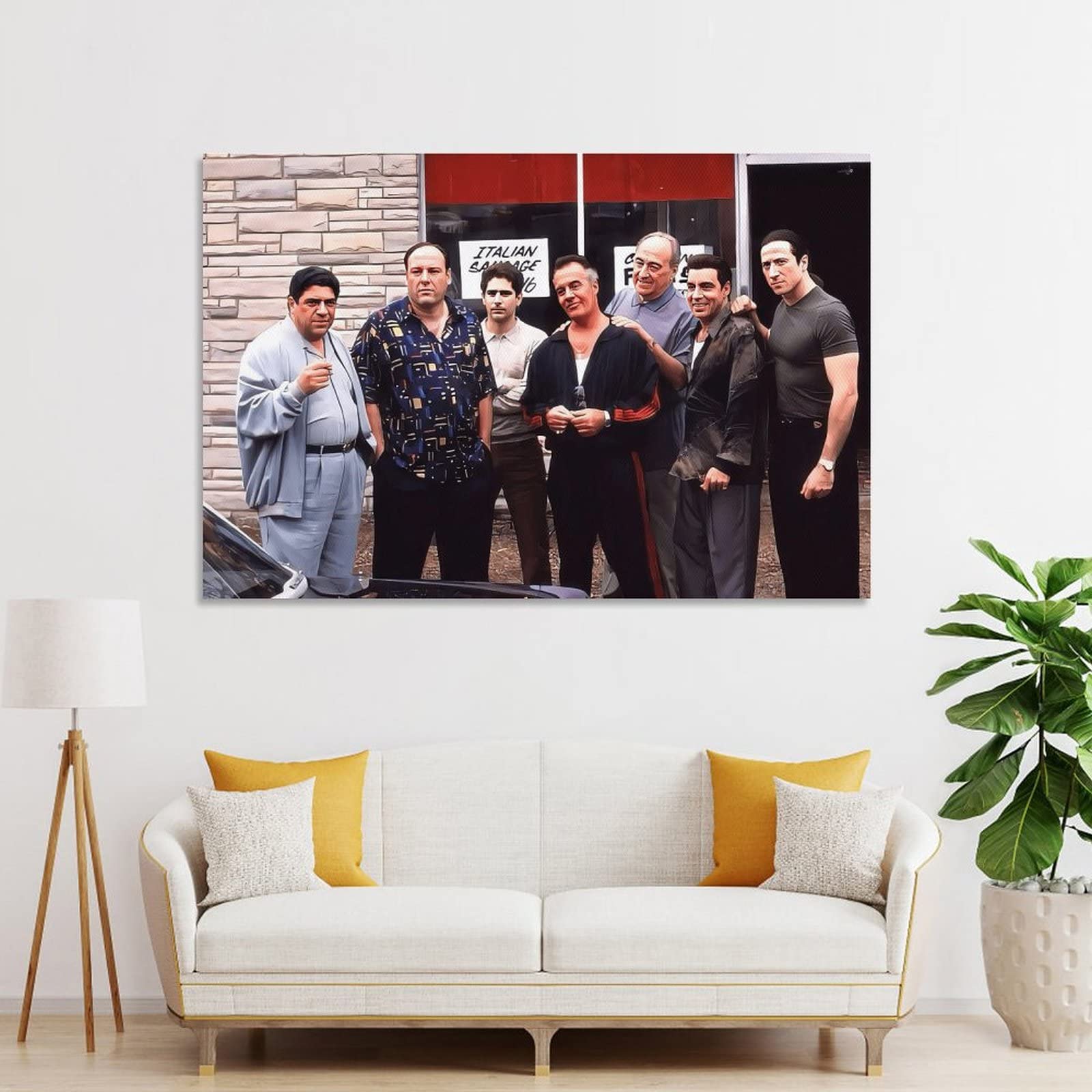 EBZODPVGH The Sopranos Poster Gangster Tv Series Posters Canvas Art Posters For Room Aesthetic And Wall Art Picture Living Room Decor Poster 12x18inch(30x45cm) Style-2