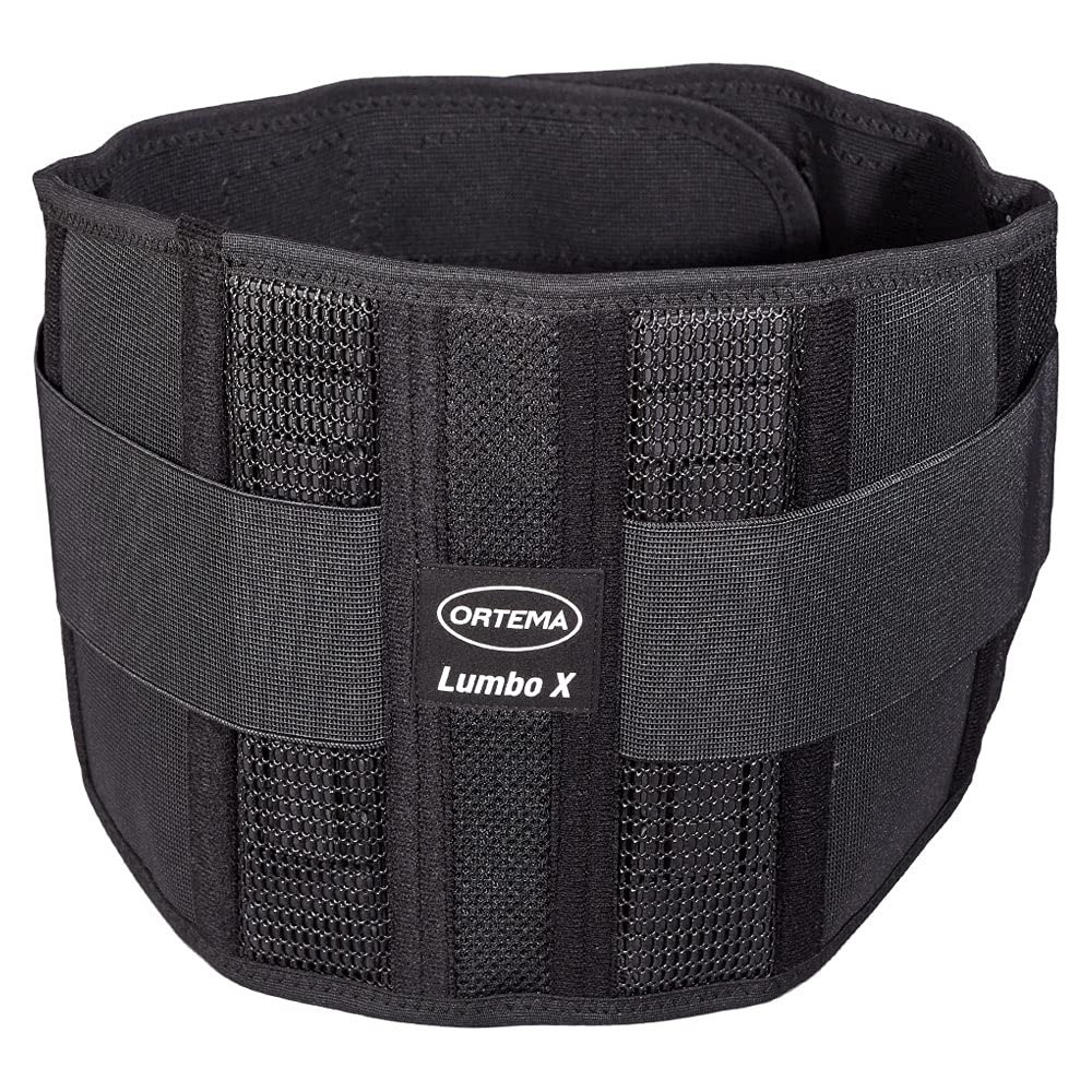 ORTEMA Lumbo-X - Fascia lombare traspirante per punti sportivi ortopedici