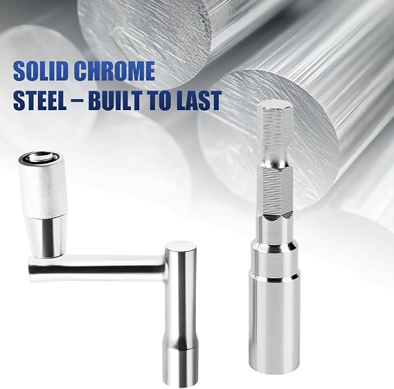 Drum Key Set 3pcs 2 Drill-Style Drum Tuning Keys & 1 Z-Type Manual Tuner, Percussion Accessories for 1/4 Drum Tension Rods with Storage Bag