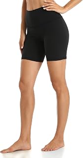 YUNOGA Women's High Waisted Biker Shorts 4"/6"/8" Inseam