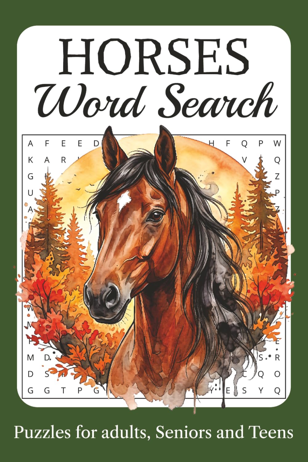 Horses Word Search Puzzle Book: Horses Word Search Puzzle Book: Word Searches with Easy-to-Read Print about Horses, Horseback Riding, Horse Racing and ... Horse and Animal Lovers and for Free Times