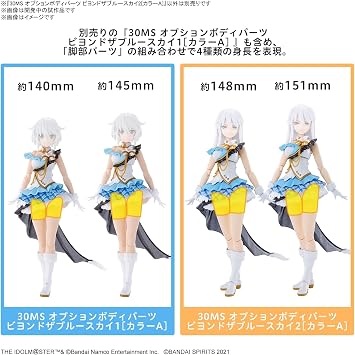 30MS THE iDOLM@STER Shiny Colors Plastic Model Optional Body Parts, Beyond the Blue Sky 2, Color A, Pre-colored