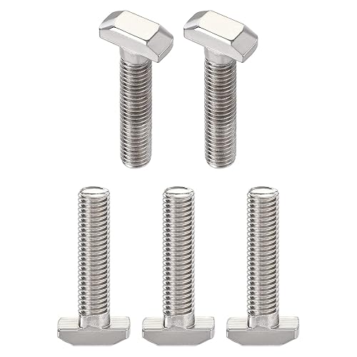 Miniatura 12 de Tornillo deslizante con ranura en T M5x12mm (DXL), paquete de 10 unidades, buenos para la industria de la construcción, tornillos en forma de T