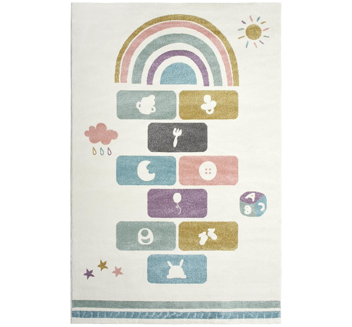 Tapis marelle doux pour enfants – Tapis anti-chute – Tapis de jeu pour garçons et filles – Design moderne, sans danger pour les tout-petits et la chambre de bébé (120 x 180 cm)