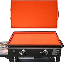 Burly grill Silicone Mat Cover for Blackstone Griddle 28 Inch, 28'' Griddle Mat All Season Cooking Surface Protective Cover Heavy Duty Reusable Food Grade Silicone Mats for Blackstone Grill Flat Top