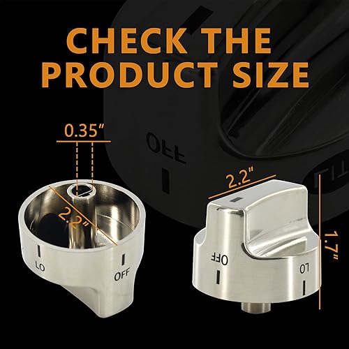 Miniatura 2 de 318282310 Perilla de estufa de gas para horno de gas, compatible con repuestos de quemador Fridgidaire, parte 1062940, AH979119, EA979119, PS979119