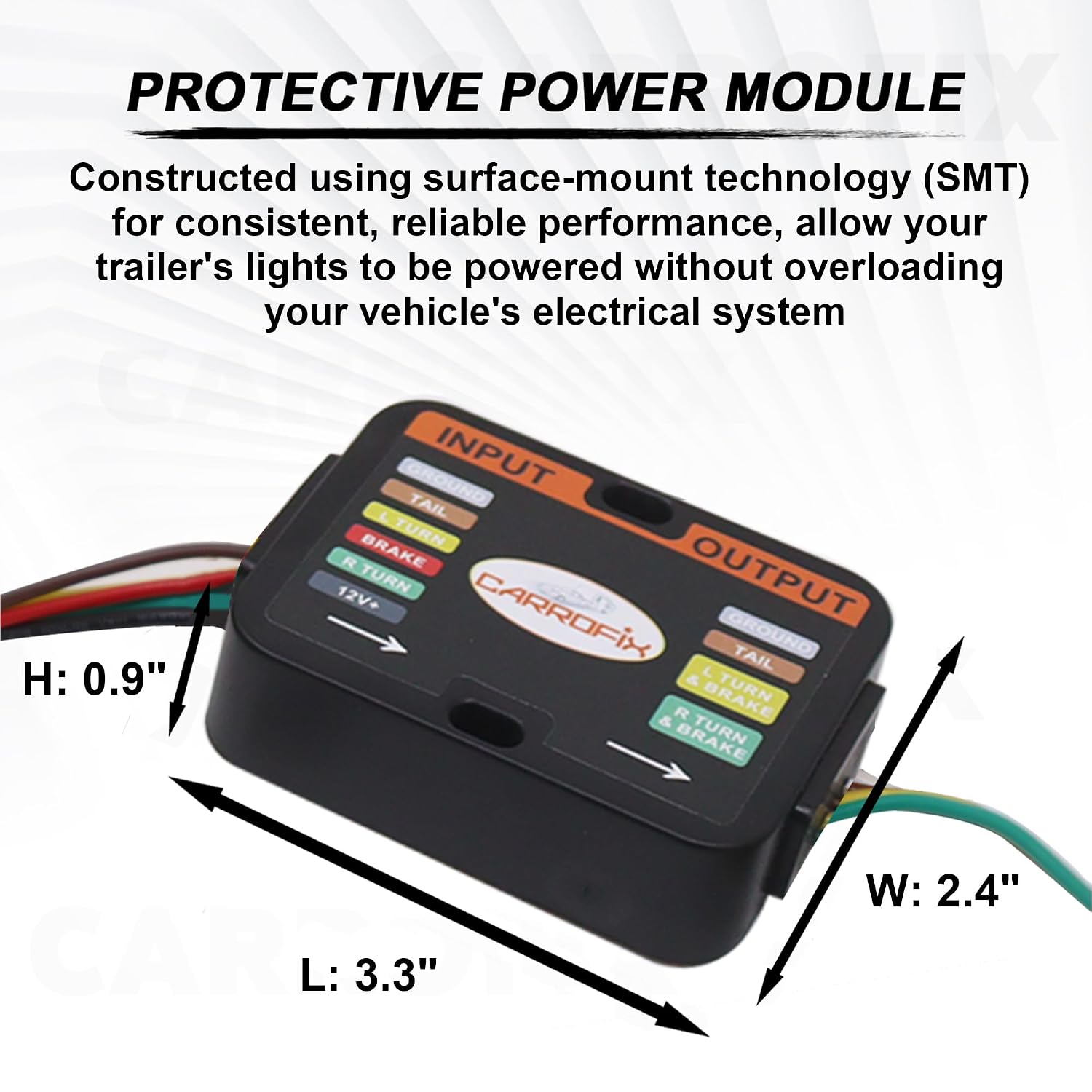 Vehicle Wiring Kit with 4-Way Flat Trailer Connector, Compatible with 2017-2021 Mazda CX-5 Without Factory Tow Package
