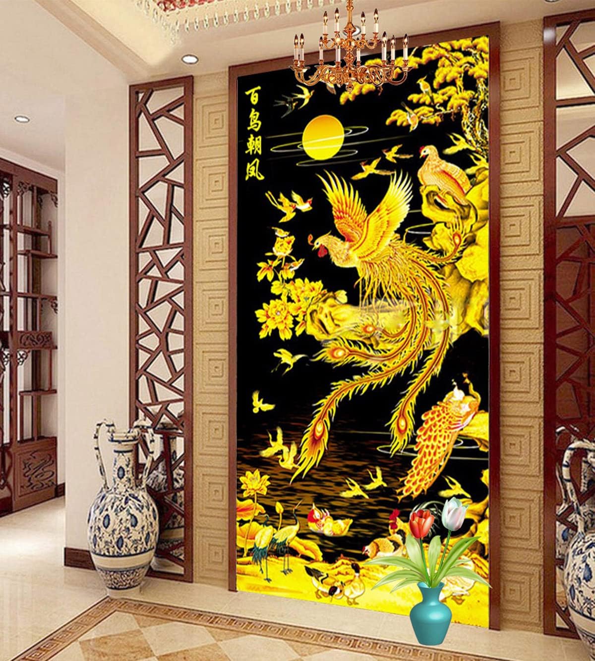 5D Diamond Painting Kit Complet Paysage, Carré Diamond, Diy Diamand