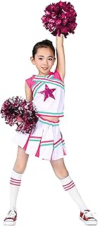 Girls Cheerleader Uniform Outfit Cheerleading Costume Fun Varsity Brand Youth Red White - Buy now