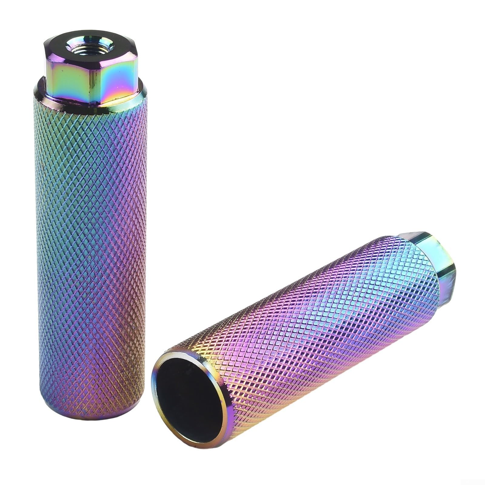 Piquets de vélo antidérapants en plomb - 100 x 28 mm - En alliage d' aluminium - Pour VTT - Rouge