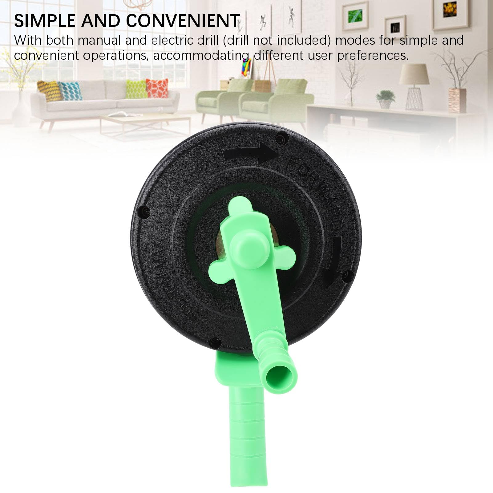 Handheld Drain Cleaner, 5M Heavy Duty Clog Remover Dual Mode Hand Drill, 65 Manganese Steel Hair & Debris Removal for Sink & Toilet (10m Spring)