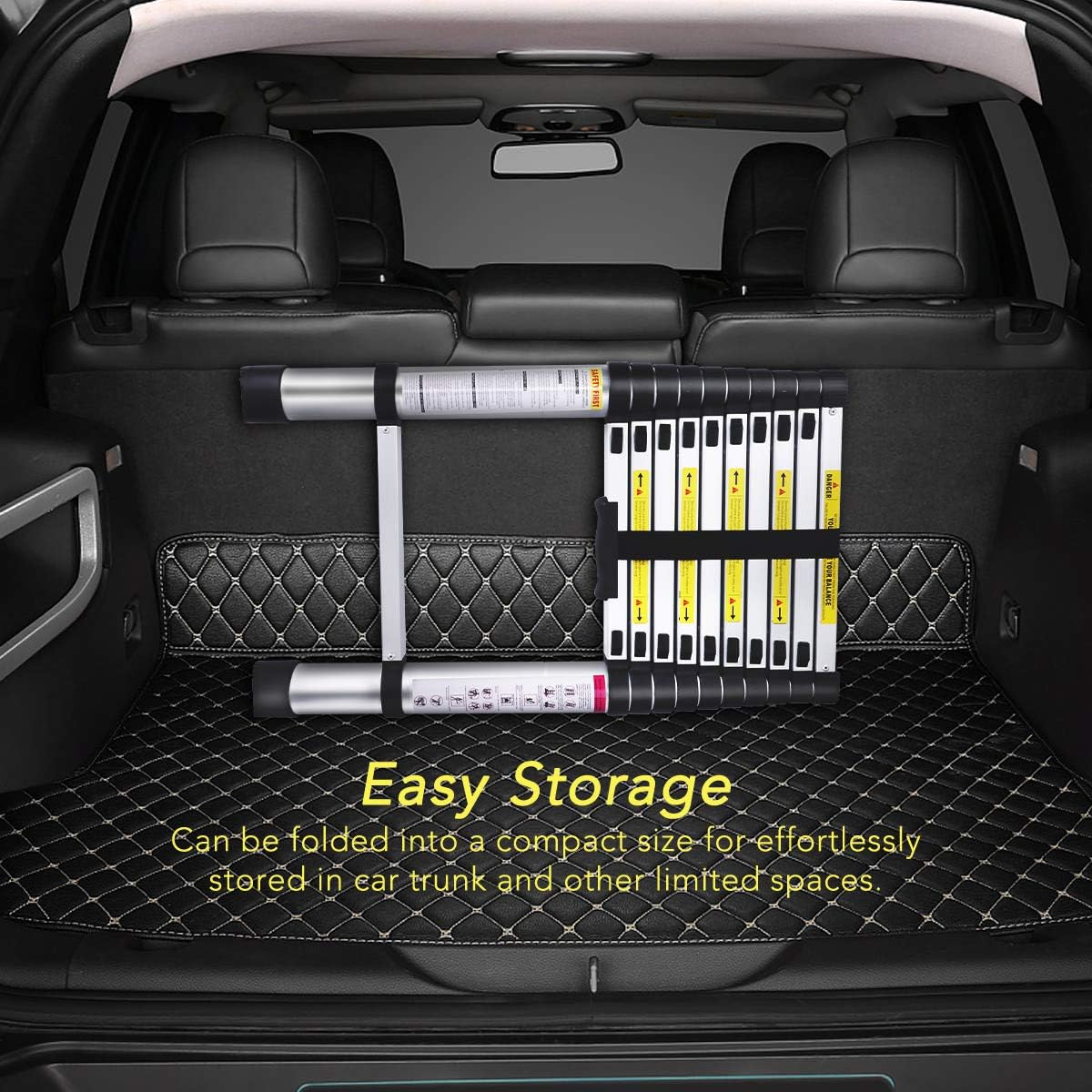 Black Friday - 50% OFF Gimify Telescoping Telescopic Extension Ladder 10.5 FT Aluminum Alloy Extendable Lightweight Ladder Steps Safety for Roofing Business, Household Use, RV Outdoor Work, 330 lbs Capacity