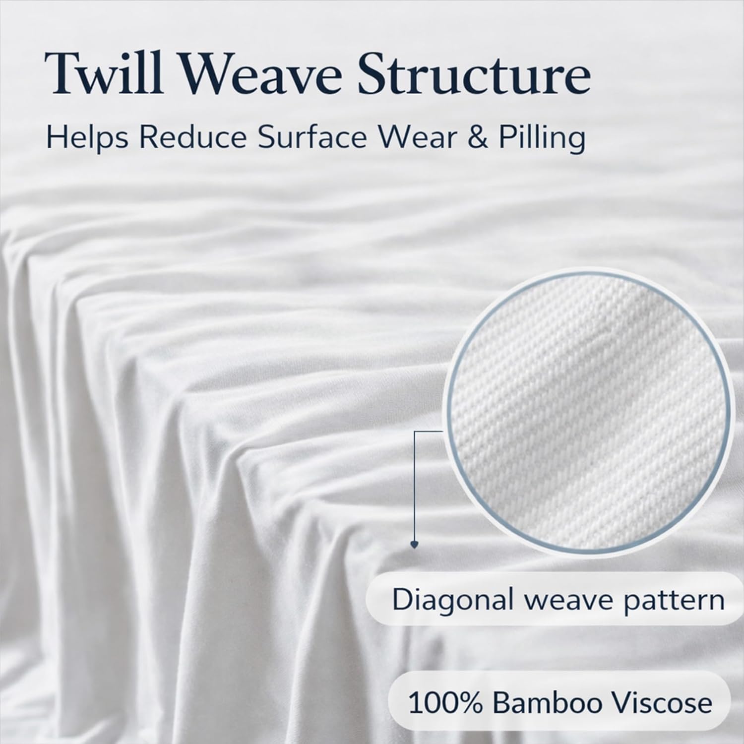 100% Viscose from Bamboo Sheets Set King Size, Cooling & Anti-Pilling 4-Piece Bed Sheets Set for Hot Sleepers, 16 inch Deep Pocket, Luxury Soft Breathable, 400 TC, Gray
