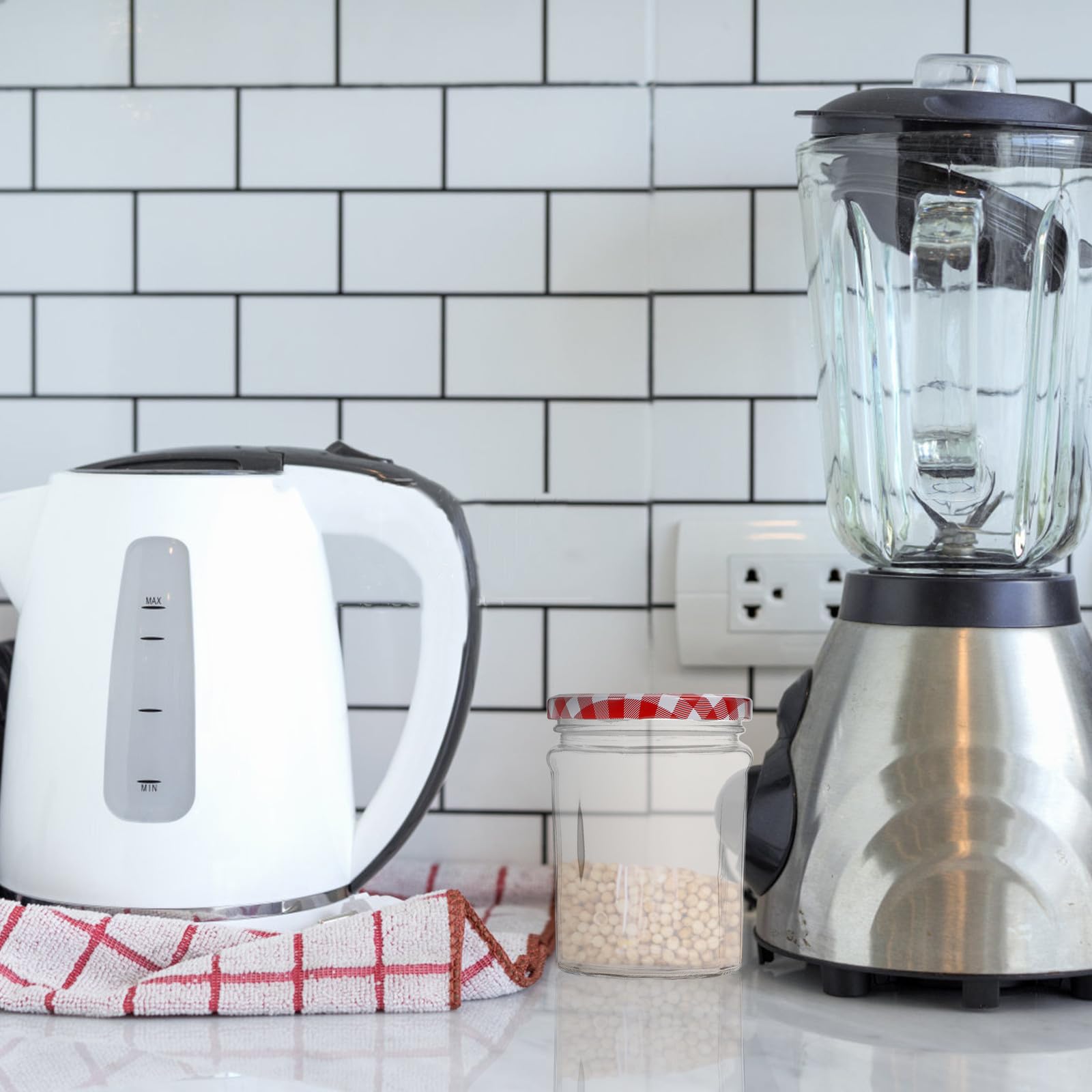 ULTECHNOVO 6 Piezas Tarro de Cristal para Miel y Alimentos 380ml de Vidrio