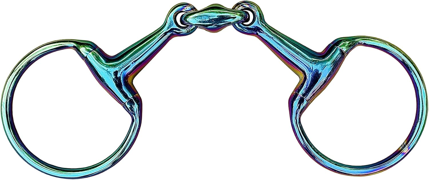 Horse Bits Eggbutt Rainbow Stainless Steel Snaffle Horse Bit Multi Color