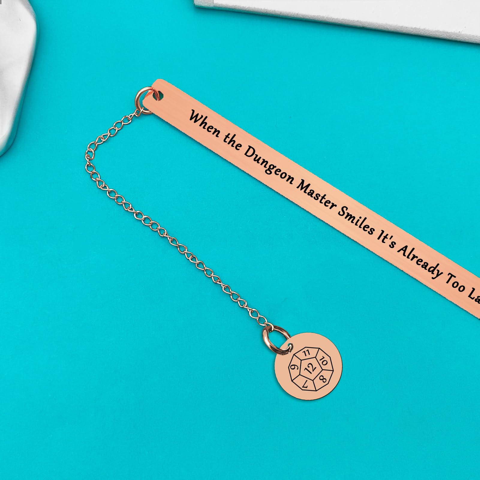Dungeon Master Gifts DND Bookmark When The Dungeon Master Smiles It's Already Too Late Bookmark DND Gift DM Accessories RPG Gift DND Gamer Gift for Men Women - Image 4