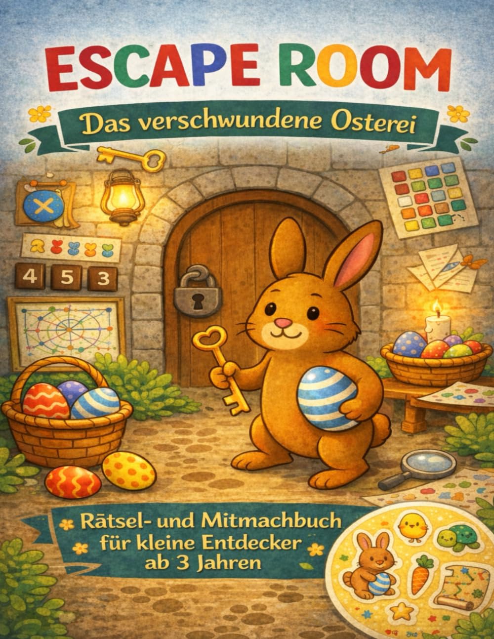 Escape Room Das verschwundene Osterei: Rätsel- und Mitmachbuch für kleine Entdecker ab 3 Jahren