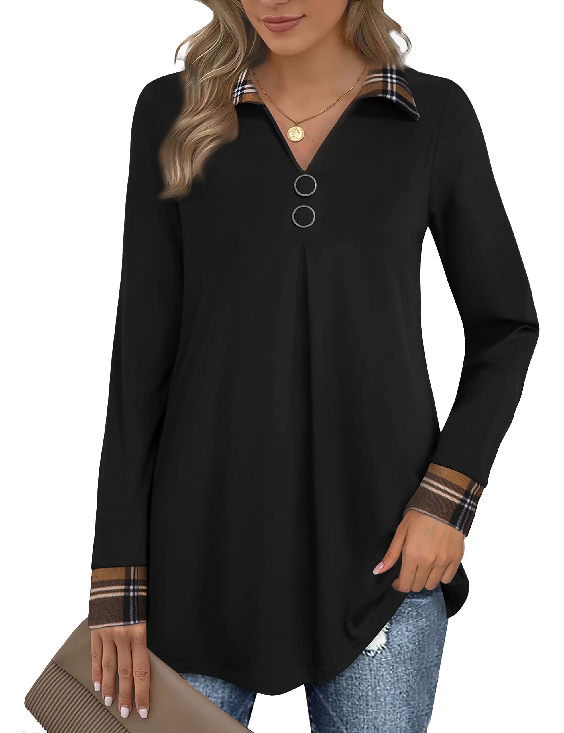 Photo 1 of Bebonnie Women's V-Neck Tunic Top