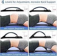 Vista 4 de Back Stretcher, Stretcher for Lower Back, 4-Level Back Cracker, for Truck Driver, Bus Driver,car Driver, Office, Home use, Back Massager, (Green)