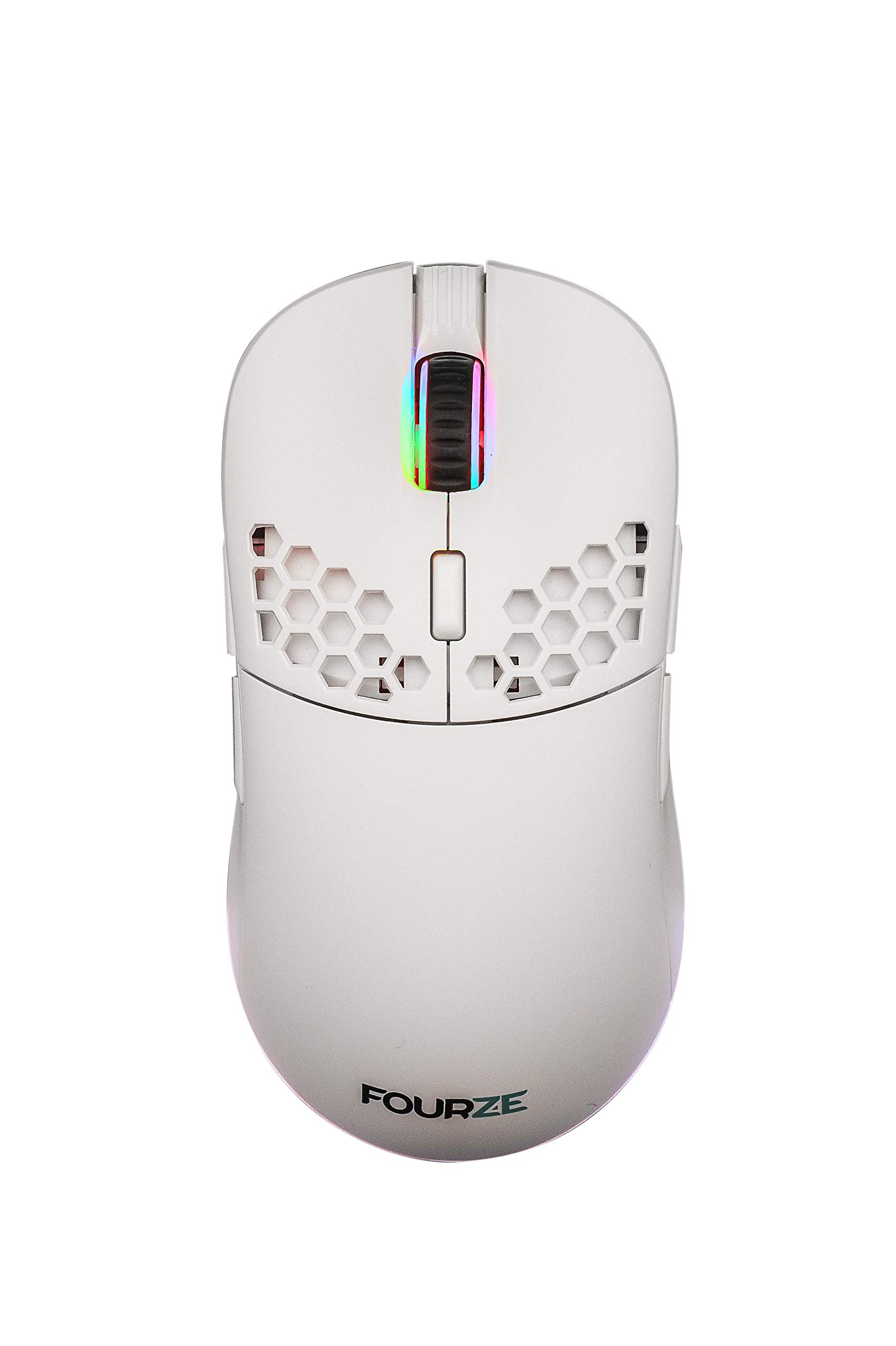 GM900 - Mouse da gioco ad alte prestazioni, colore: Bianco | Pixart 3385 Wireless Gaming Mouse | Mouse wireless | Sensore 800 – 16000 DPI | Illuminazione RGB PC/Mac – Confezione EU