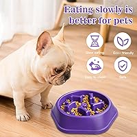 Vista 28 de UPSKY Slow Feeder Dog Puzzle Bowl, Interactive Bloat Stop Non-Slide Lick Treat Bowl for Small Medium Dogs (Black)