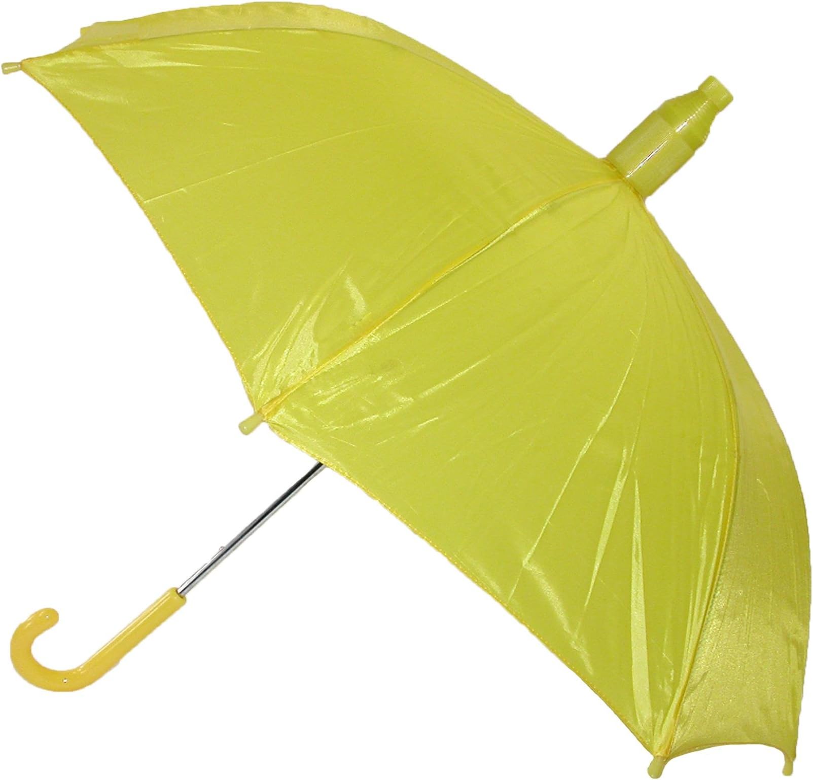 iRain Kids No Drip Hook Handle Stick Umbrella, Yellow