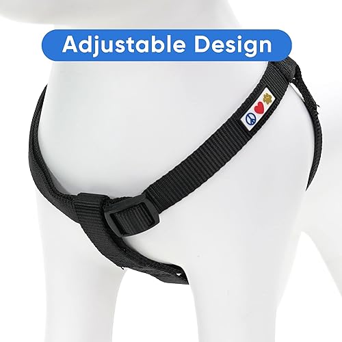 Miniatura 4 de Pawtitas - Arnés personalizado para perro con nombre y número de teléfono arnés ajustable para cachorros razas grandes y cachorros arnés para perros