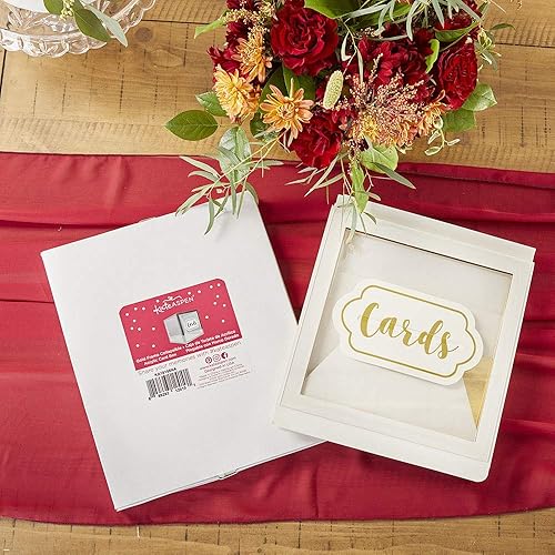 Miniatura 3 de Kate Aspen Tarjeta de regalo de acrílico plegable con marco dorado y caja de dinero, tamaño único (18198NA)