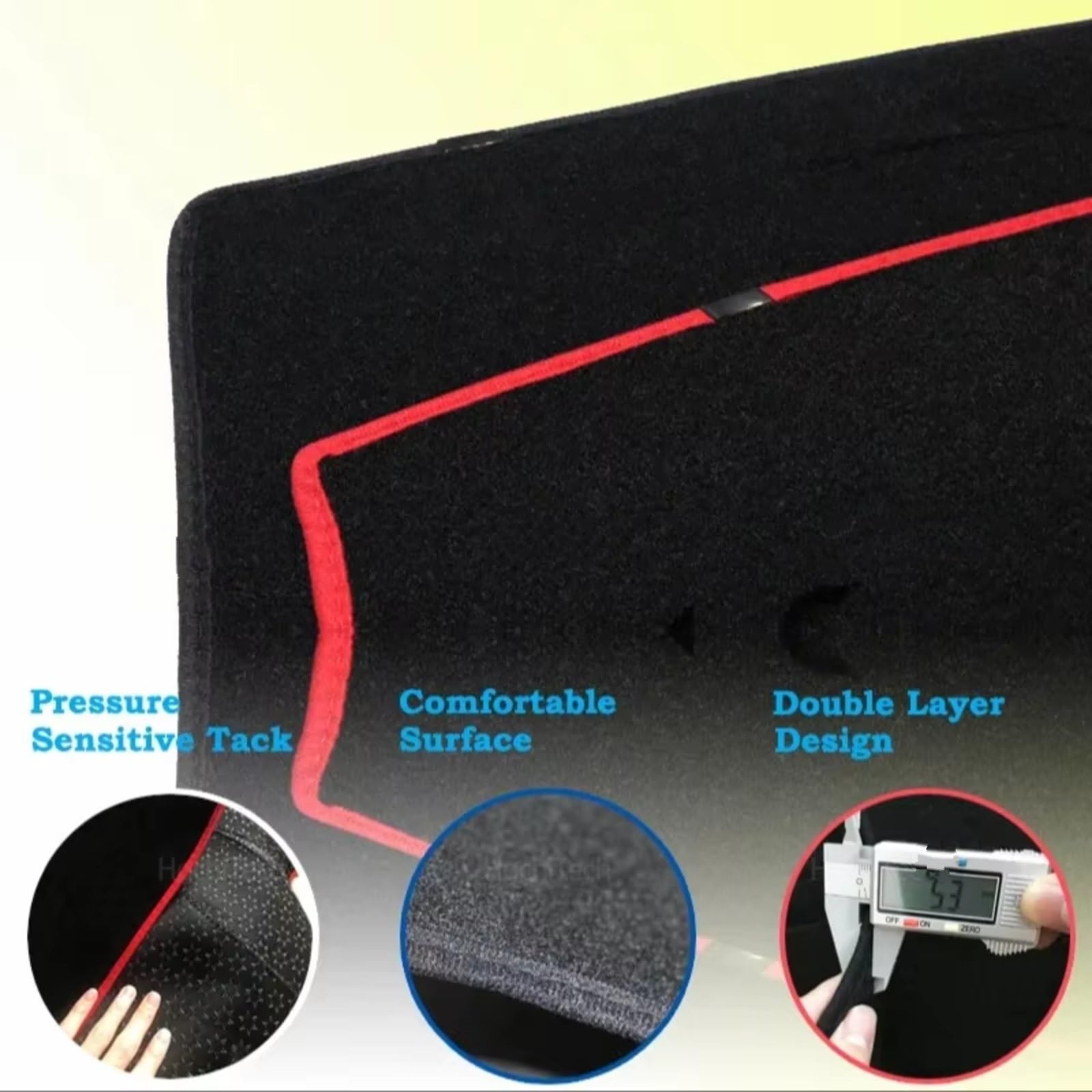 Tappetino Cruscotto Parasole Per BMW Serie 1 E87 120i 120d 116i 2005-2011 Copertura Cruscotto Antiscivolo Tappetino Protettivo Accessori Auto Parasole Copri(LHD)