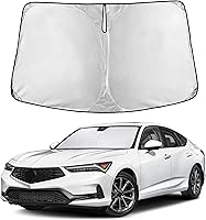 Vista 141 de EcoNour Parasol para parabrisas de camiones con bolsillo de almacenamiento Parasol reflectante de material 240T para protección contra rayos UV