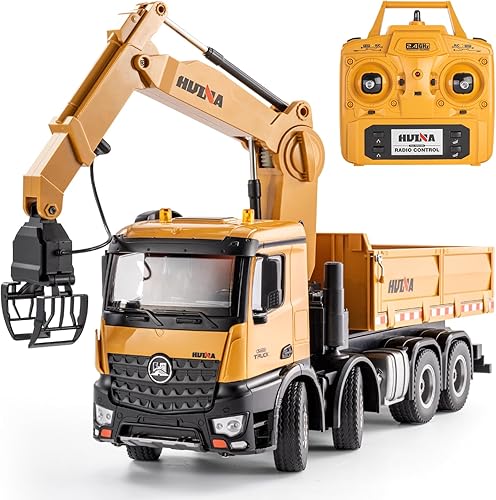 Camión volquete con control remoto de 26 canales, 2 en 1, camión volquete a control remoto, juguete de construcción resistente, ideas de regalos de