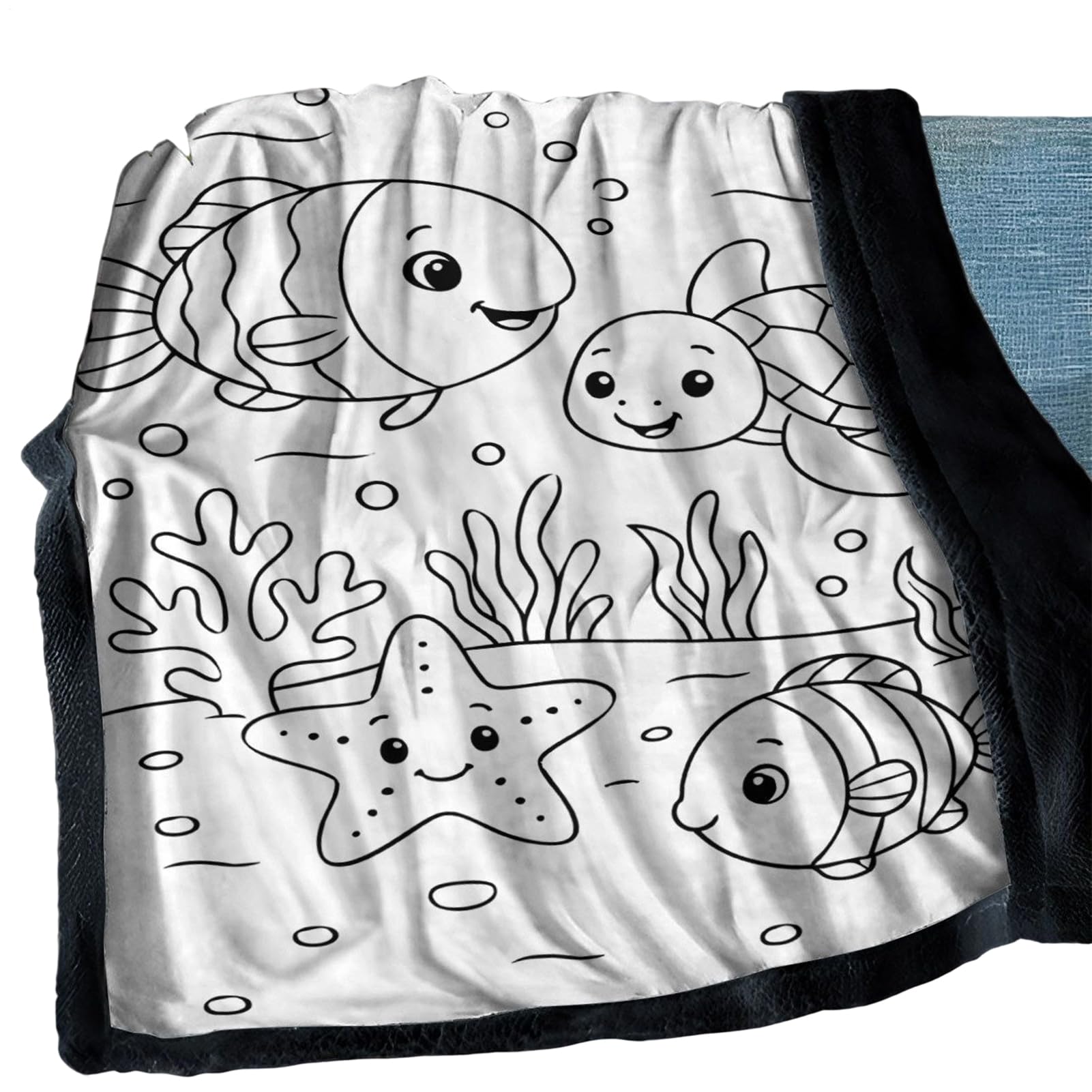 Couverture de coloriage pour adulte pour voyage et soirées cocooning