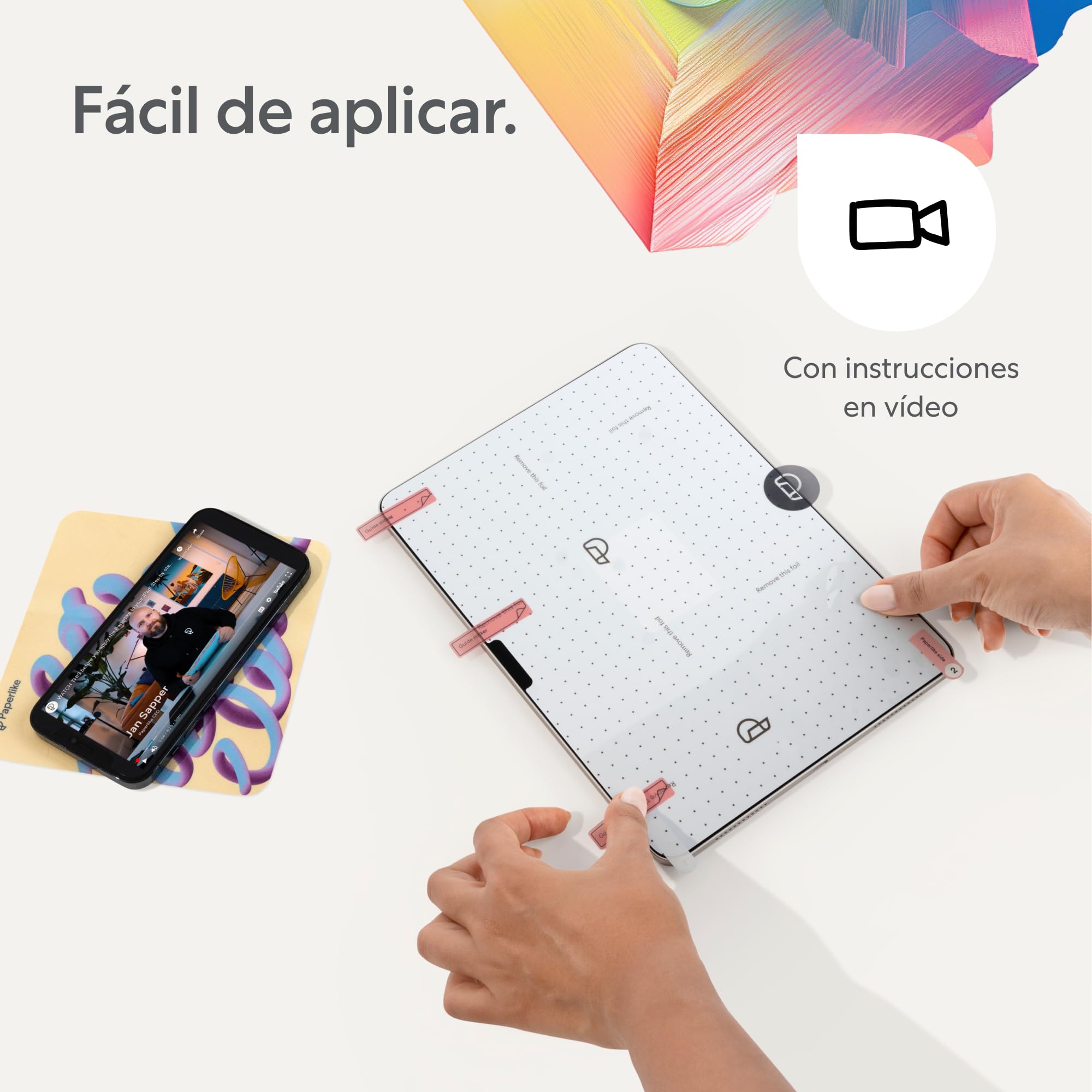 Paperlike® 2.1 Protector de Pantalla (2x) para iPad Air 13 pulgadas (M4 / M3 / M2) para una sensación auténtica del papel