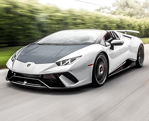 Miniatura 8 de EZAUTOWRAP - Adhesivo revestidor de vinilo muy brillante de fibra de carbono 7D prémium con juego de herramientas, lámina de calcomanía con