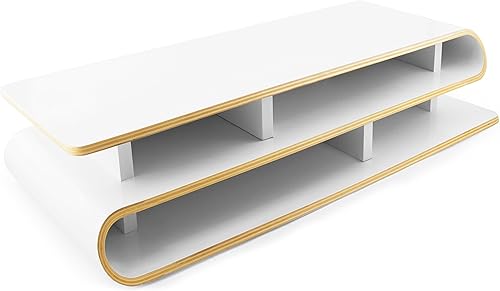 Miniatura 4 de Three by Three Seattle UpRise - Elevador de monitor - Diseño moderno y elegante, construcción de madera duradera, altura ergonómica para una mejor