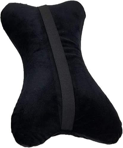 Miniatura 5 de Paquete de 2 almohadas de cuello de viaje con forma de hueso de perro, espuma viscoelástica, para automóvil, autobús, camión, conducción cómoda,