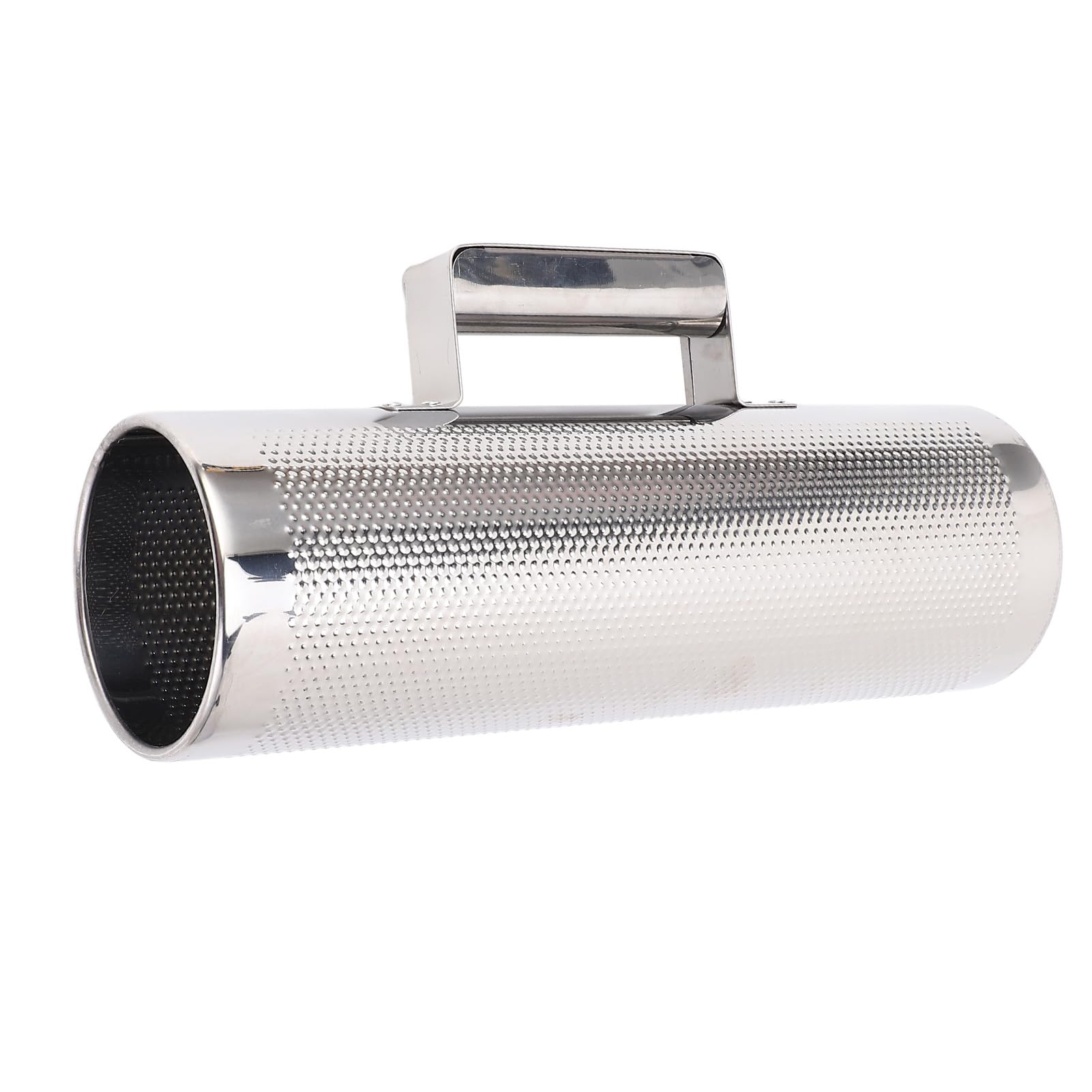 Stainless Steel Guiro Shaker, Open Design, Latin Percussion Instrument,Suitable for Jazz Bands, Concerts, and Stage Performances with Scraper