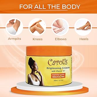 Carotis, Skin Brightening Cream – 300ml / 10.14fl oz – 7 Day Night Cream for Uneven Skin Tone, with Vitamin A